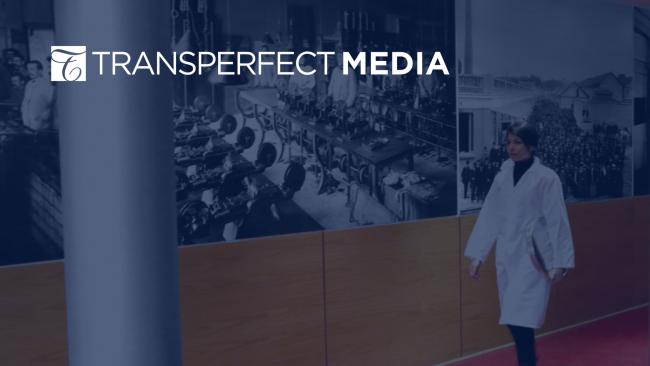 Film restoration expert holding a film can