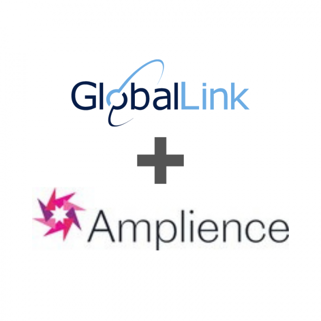GlobalLink and Amplience logos stacked