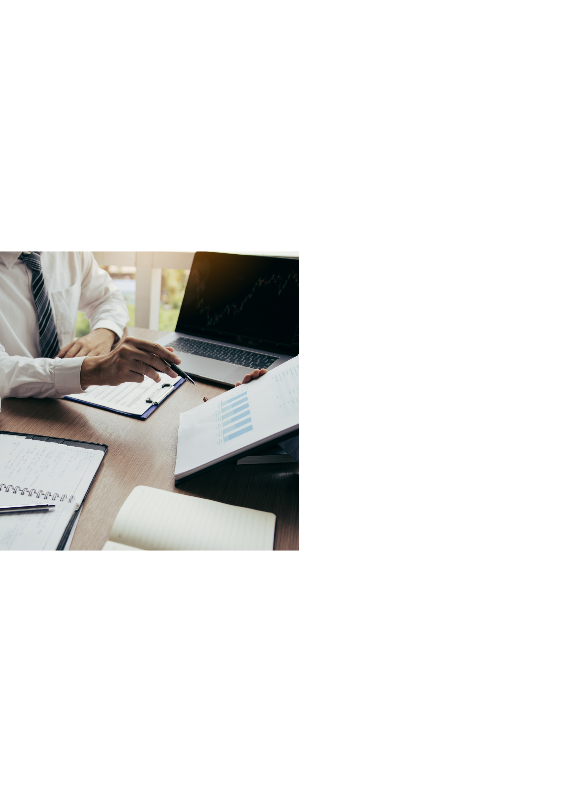 A lawyer reviewing docs