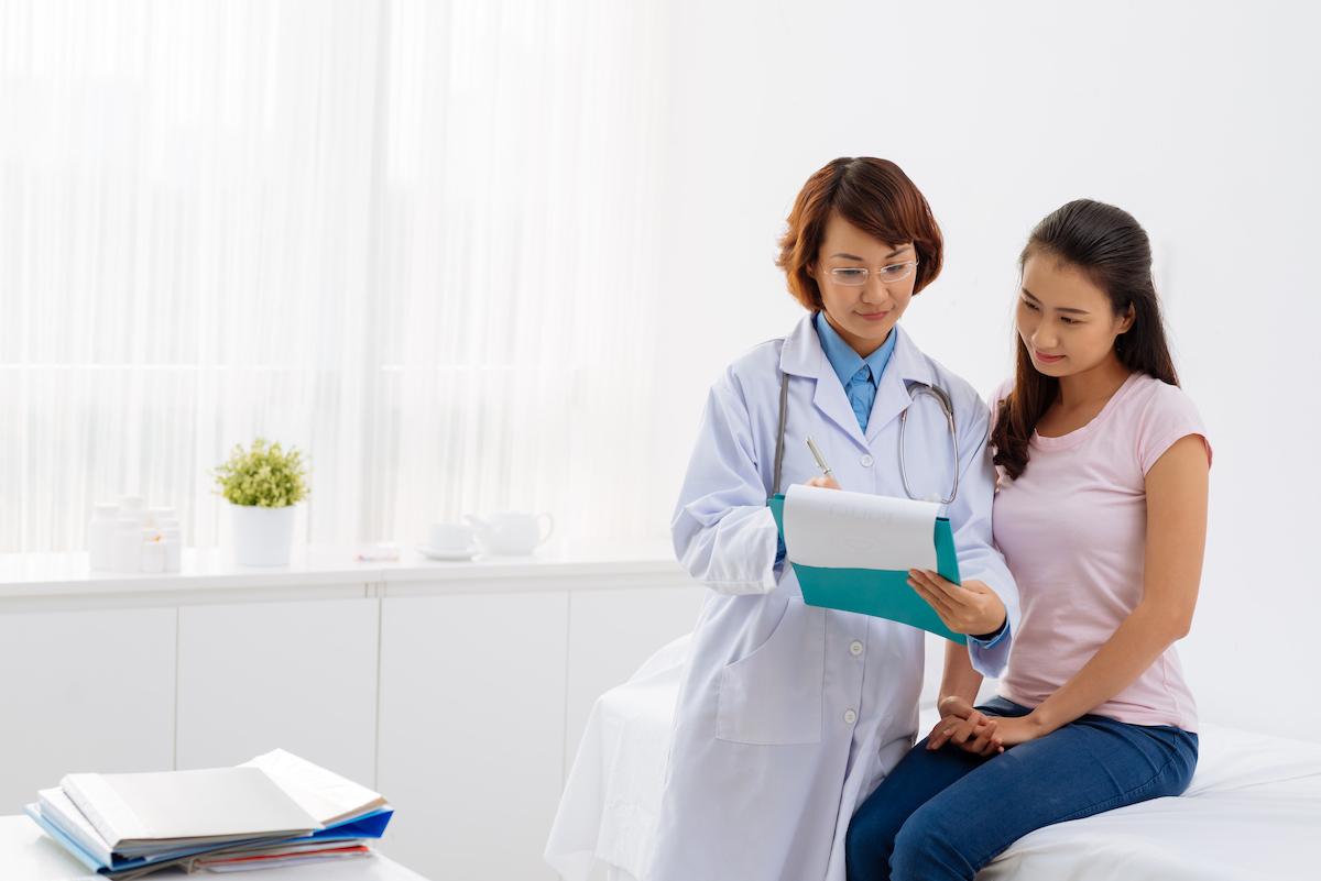 doctor with patient